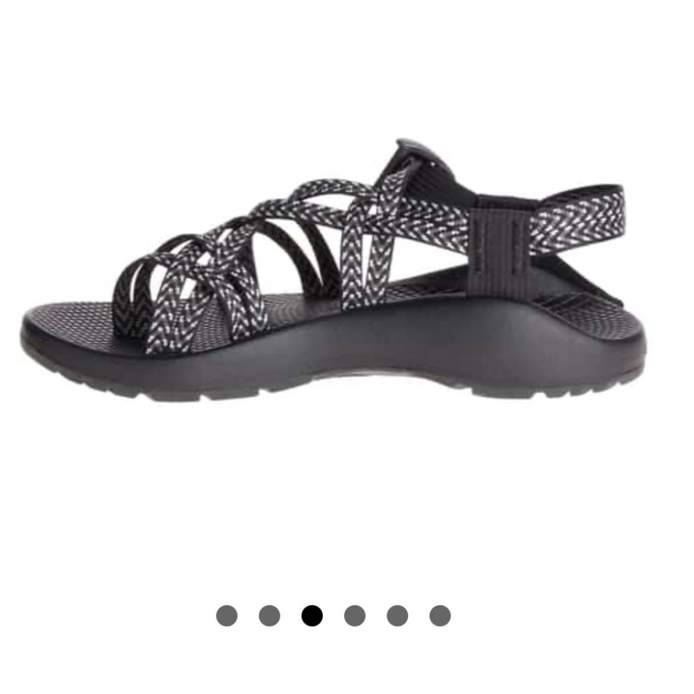 Chaco Women's ZX/2 Classic Black/white Sandals- W6